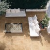 Dalle terrasse autour de la piscine en pierre naturelle travertin