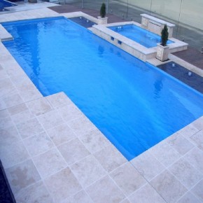 Dalle Provenza, pierre naturelle travertin 60 x 40 pour terrasse piscine